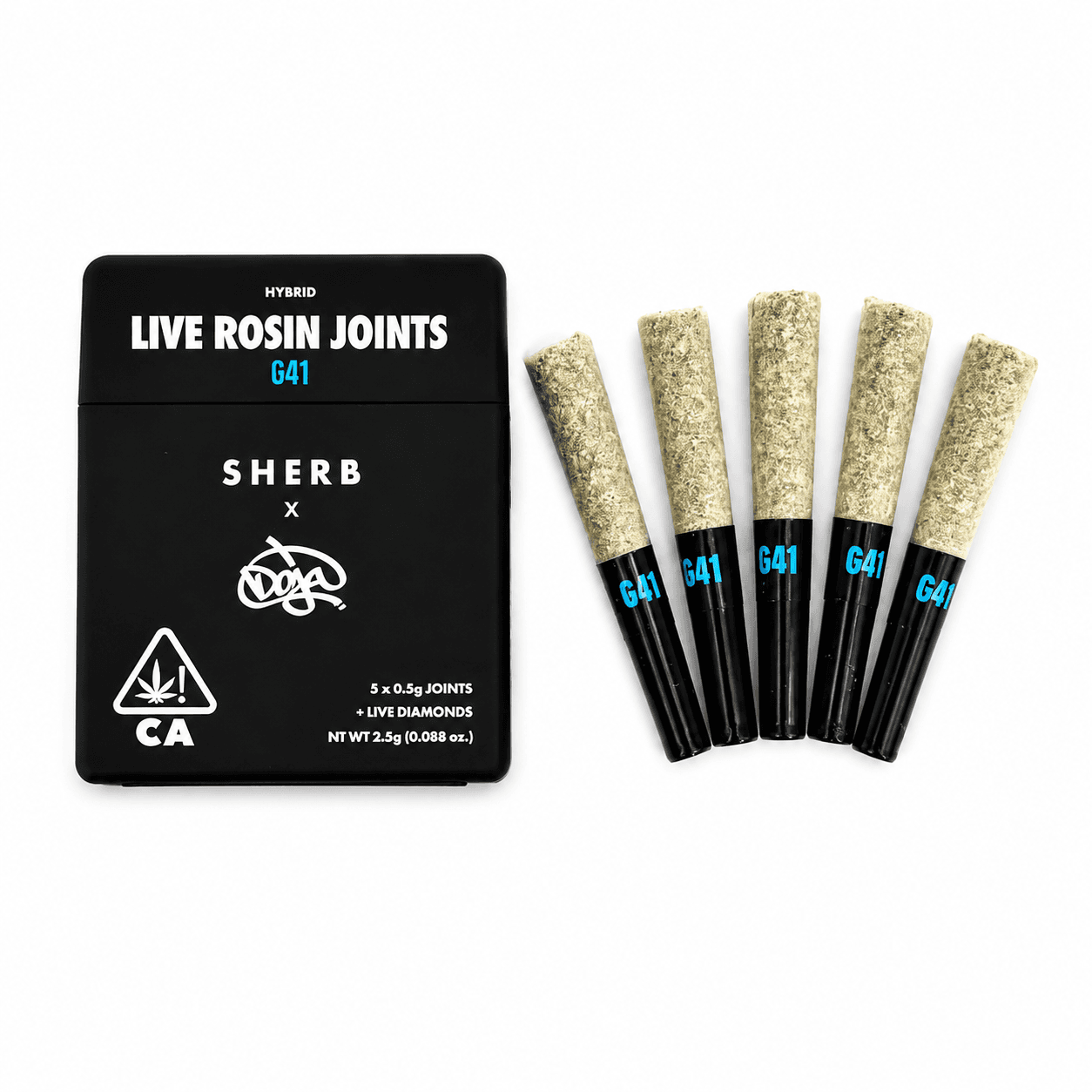 DOJA COLLAB Live Rosin Joints - (5 J's Per Pack x 0.5g ea) - Image 1