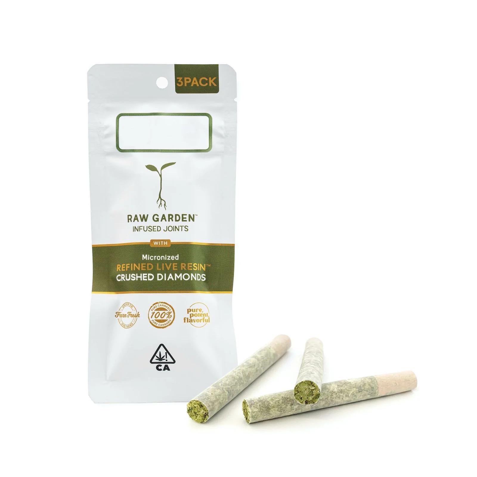 Crushed Diamond Infused Preroll's | 1.5g | 3 J's Per Pack x 0.5g ea