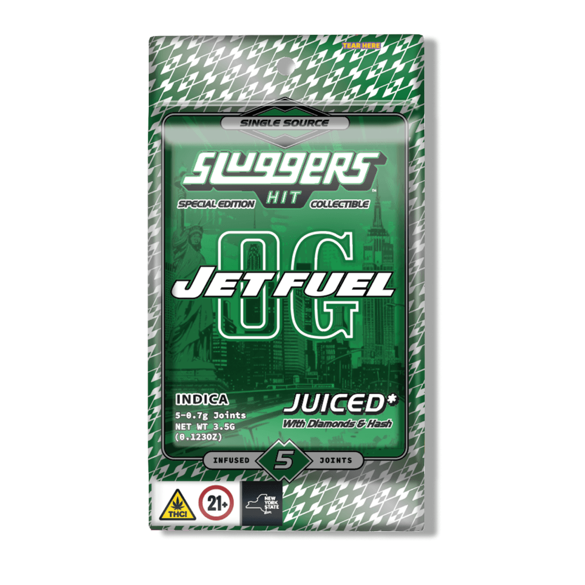 Sluggers Infused Preroll 0.7g 5pk - Image 1